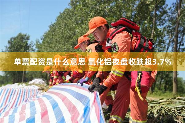 单票配资是什么意思 氧化铝夜盘收跌超3.7%