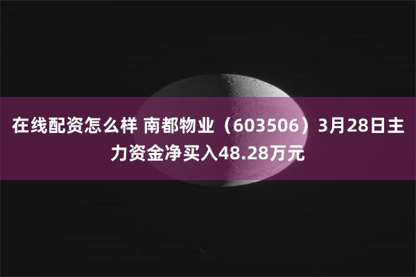在线配资怎么样 南都物业（603506）3月28日主力资金净买入48.28万元