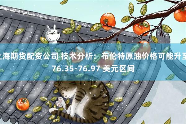 上海期货配资公司 技术分析：布伦特原油价格可能升至 76.35-76.97 美元区间